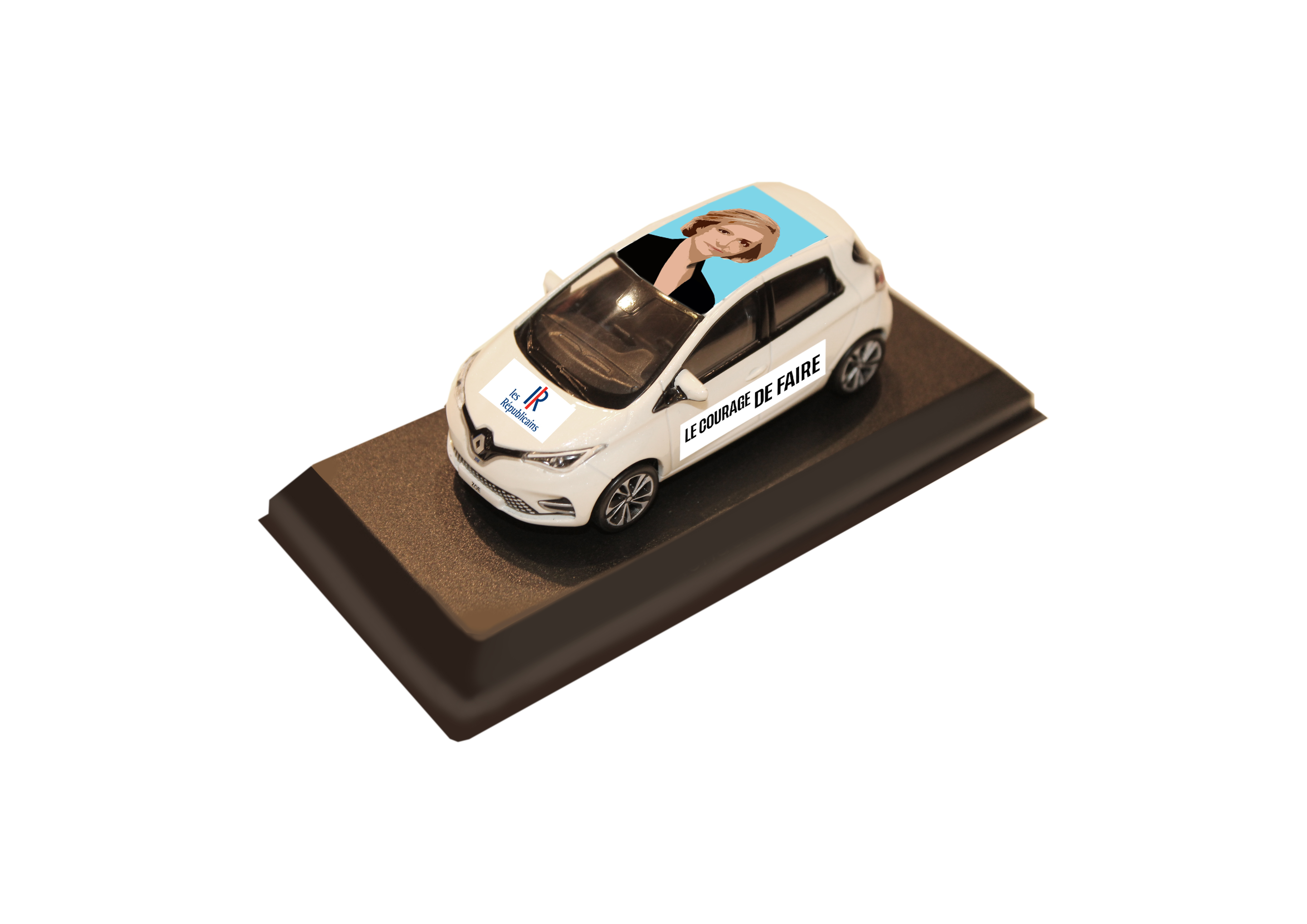 RENAULT ZOE PRESIDENTIELLE 2022 VALERIE PECRESSE MINIATURES LYON