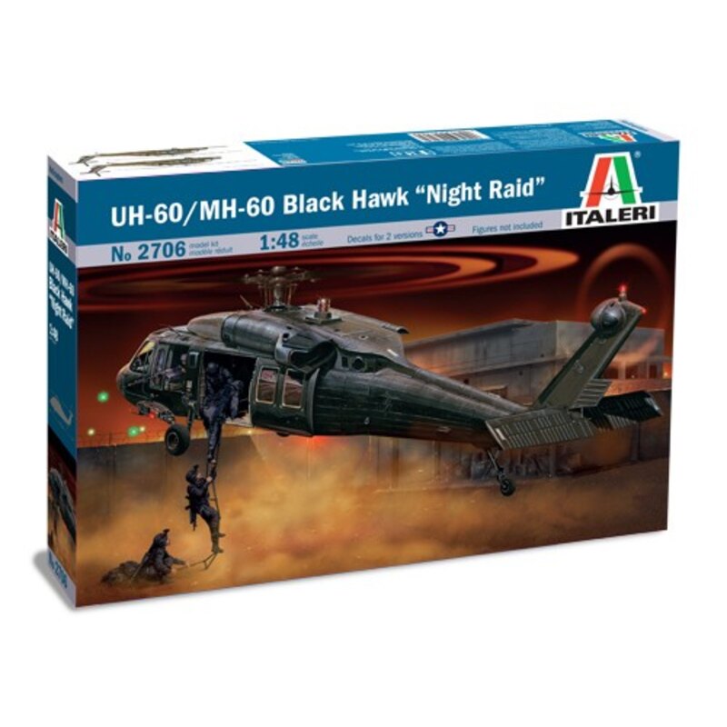 UH-60 BLACK HAWK "NIGHT RAID" ITALERI 1/48°