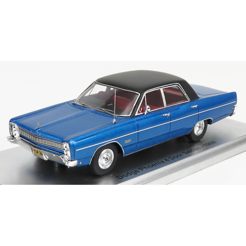 DODGE PHOENIX 4 PORTES SEDAN BLEU 1968 KESS 1/43°