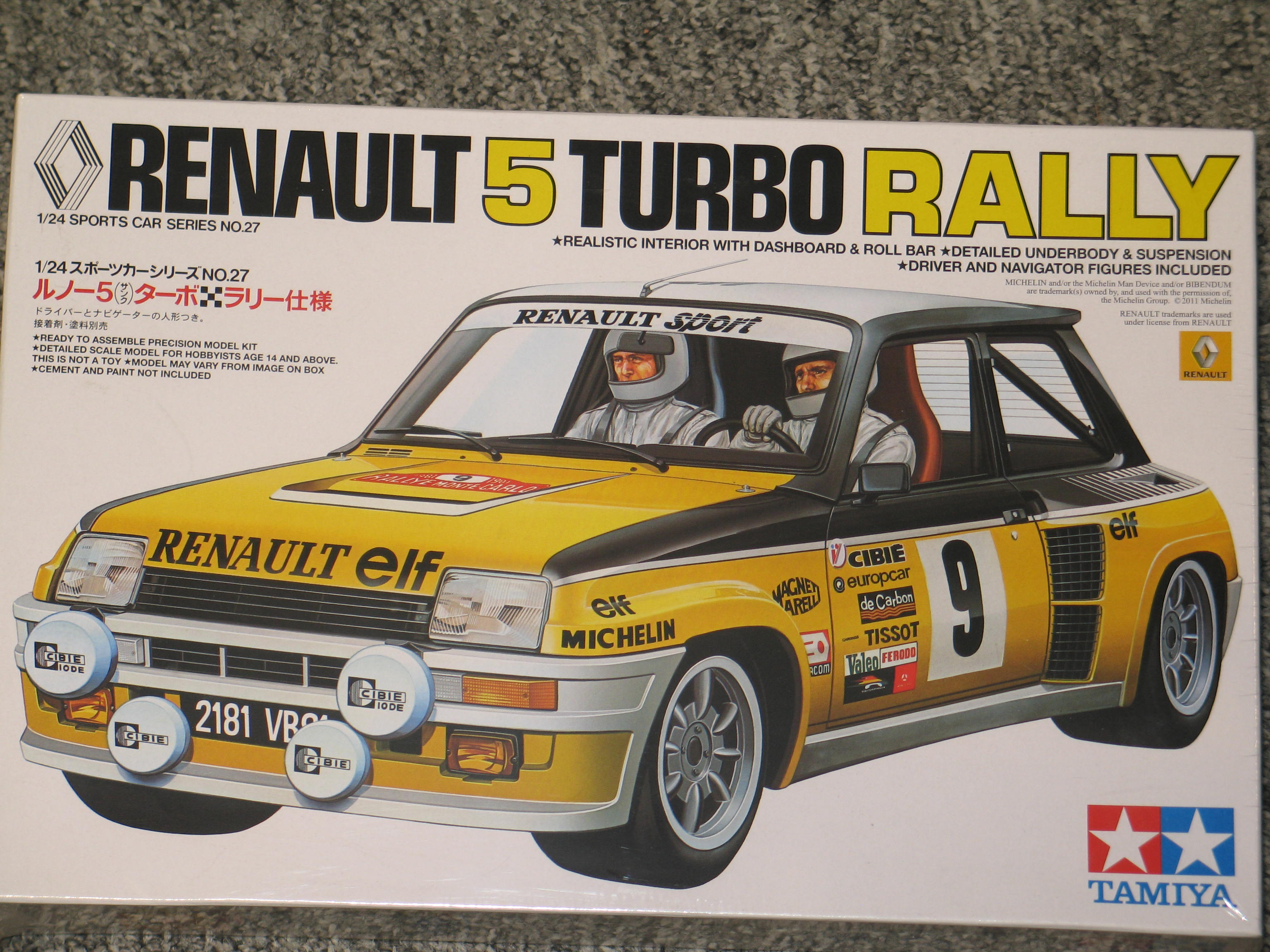 RENAULT 5 TURBO RALLY MC 1981 TAMIYA 1/24°