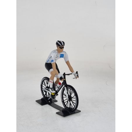 CYCLISTE TOUR DE FRANCE MAILLOT BLANC SOLIDO 1/18°