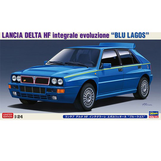 LANCIA DELTA HF INTEGRALE EVOLUZIONE BLU LAGOS HASEGAWA 1/24°