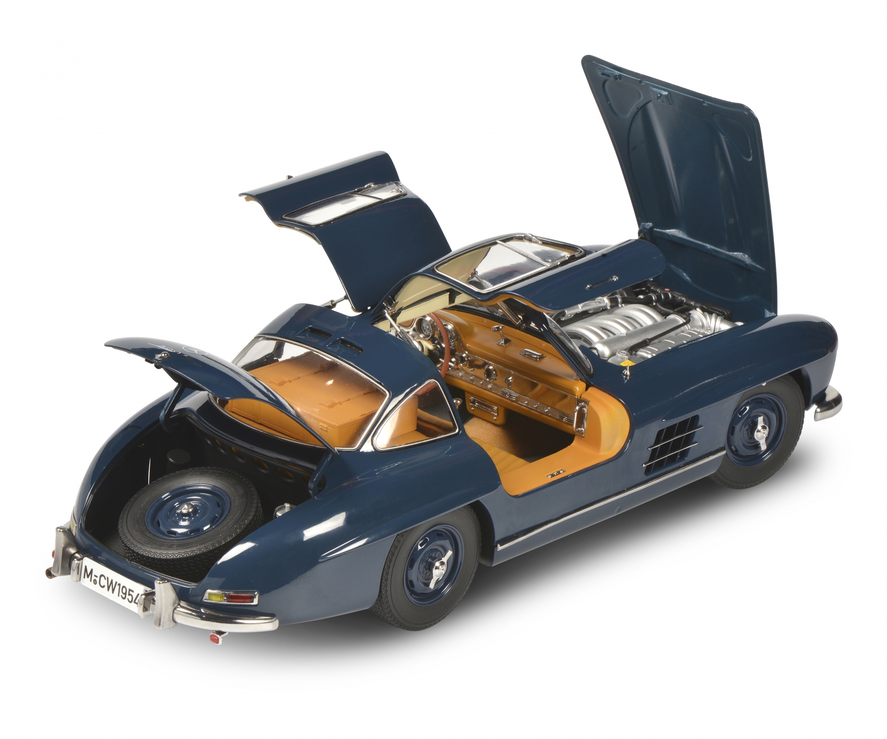 MERCEDES-BENZ 300SL 1954 BLEU SCHUCO 1/12°