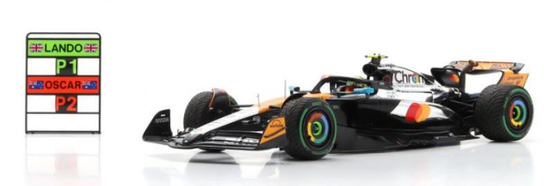 MCLAREN MCL39 N°4 Lando Norris McLaren Formula 1 Team Vainqueur GP Angleterre 2025 SPARK 1/18
