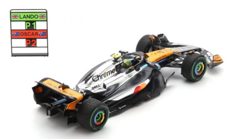 MCLAREN MCL39 N°4 Lando Norris McLaren Formula 1 Team Vainqueur GP Angleterre 2025 SPARK 1/18