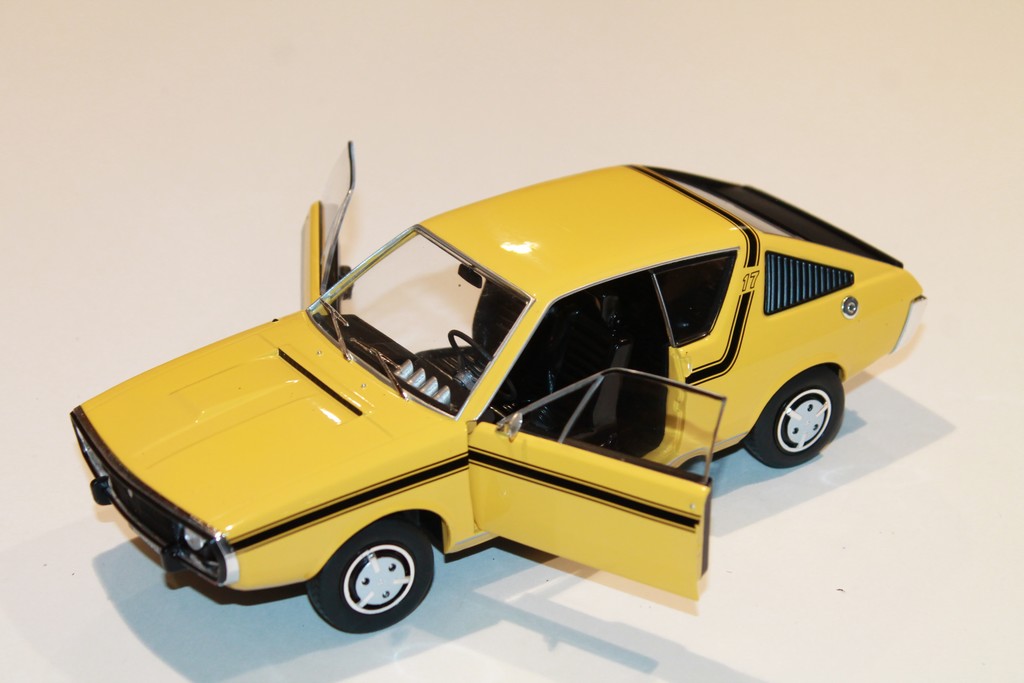 RENAULT R17 MKI 1976 JAUNE SOLIDO 1/18