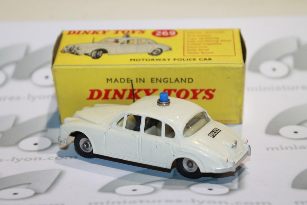 JAGUAR MOTORWAY POLICE CAR BLANCHE DINKY TOYS