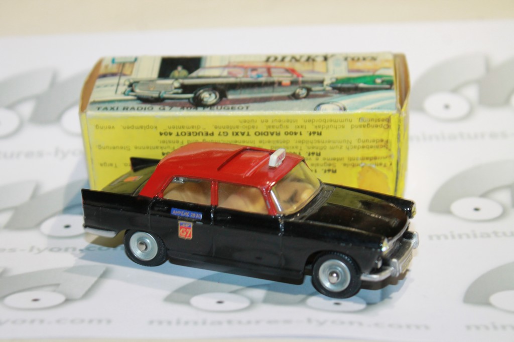 TAXI RADIO G7 404 PEUGEOT DINKY TOYS 1/43°