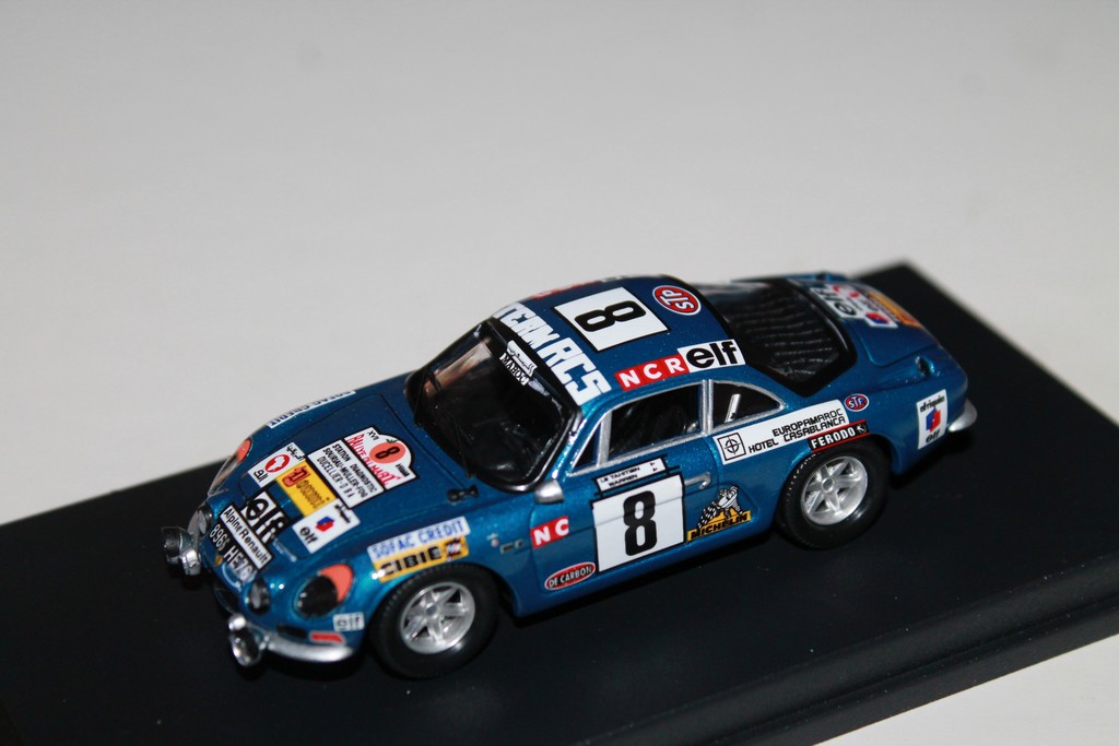 ALPINE RENAULT A110  RALLYE DU MAROC 74 TROFEU 1/43°