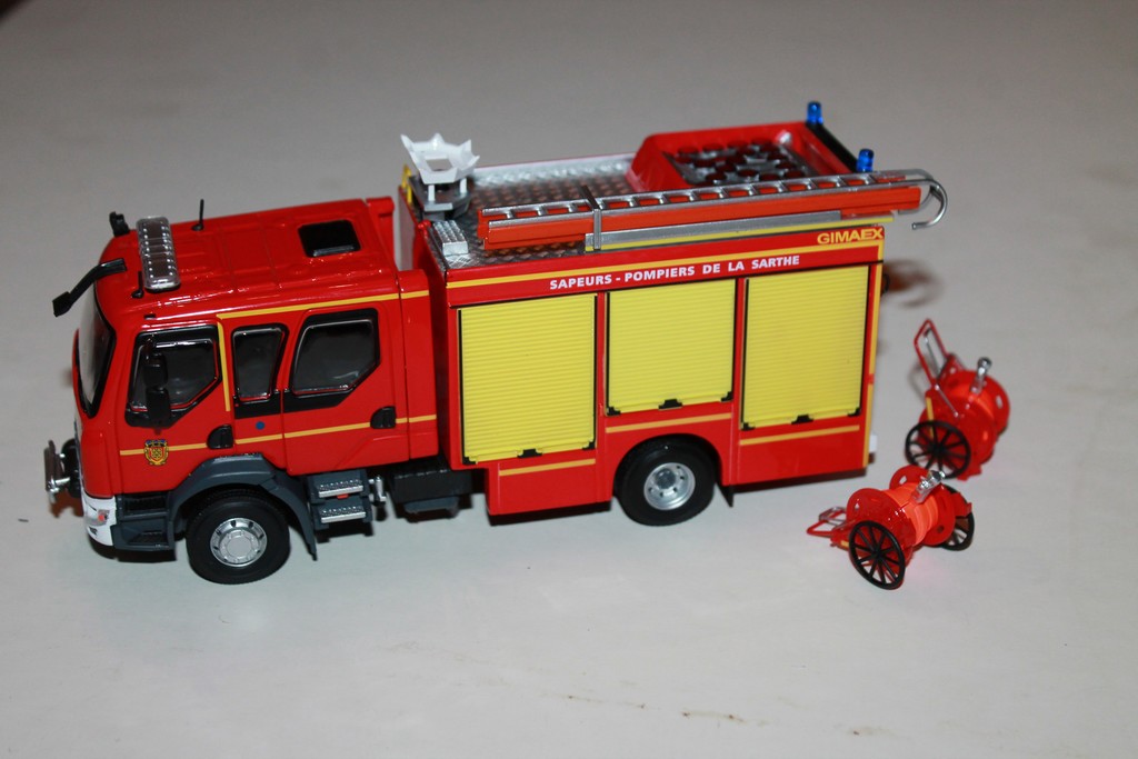 ELIGOR 1/43 POMPIER RENAULT D15 FPT ROSENBAUER+ Planche DECO 115518 !!