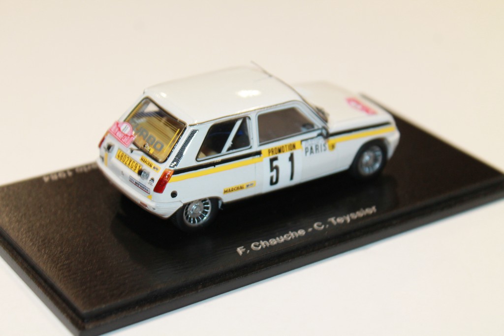 RENAULT 5 ALPINE TURBO N°51 RALLYE MONTE CARLO 1984 SPARK 1/43°