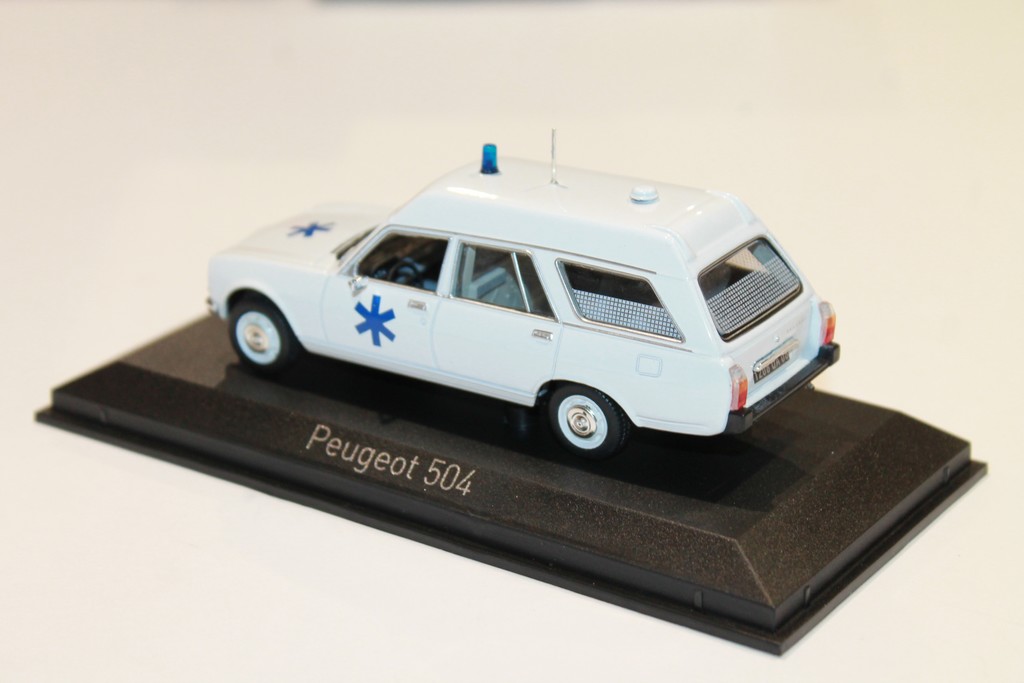 PEUGEOT 504 BREAK AMBULANCE 1979 NOREV 1/43°