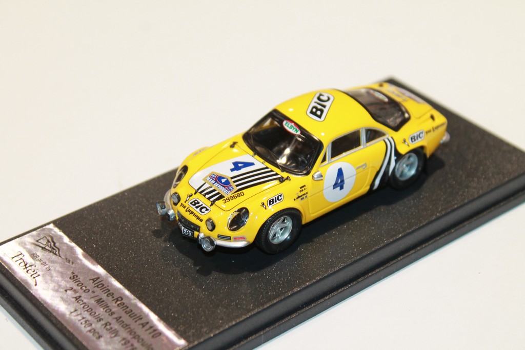 ALPINE A110 2ND ACROPOLIS RALLY 1976 TROFEU 1/43°