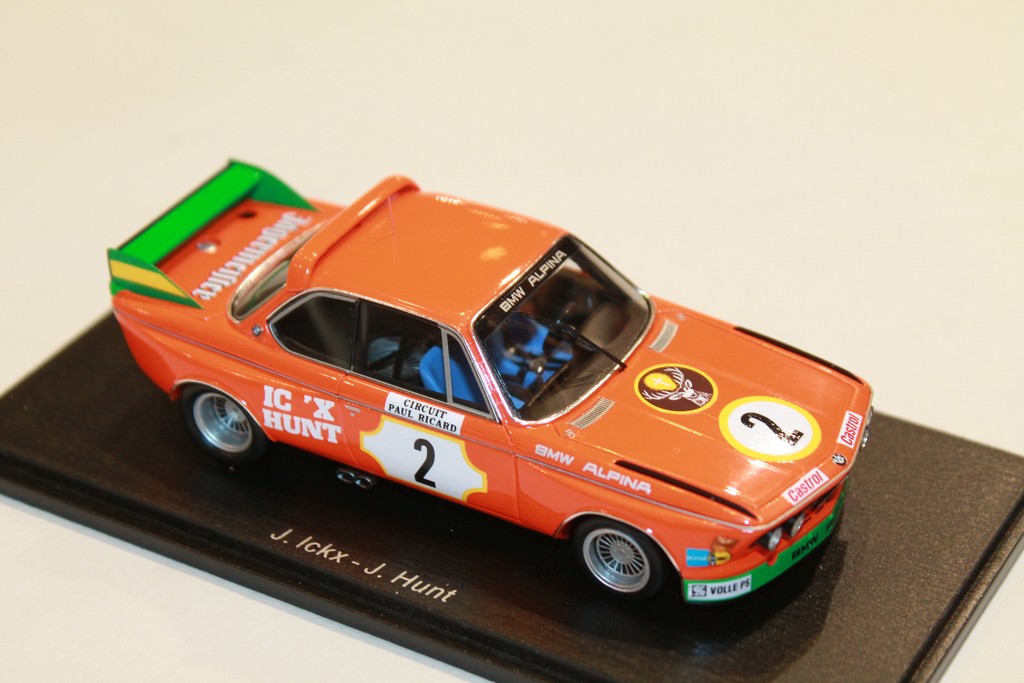 BMW 3 CSL 2ND 6H PAUL RICARD 1973 SPARK 1/43°