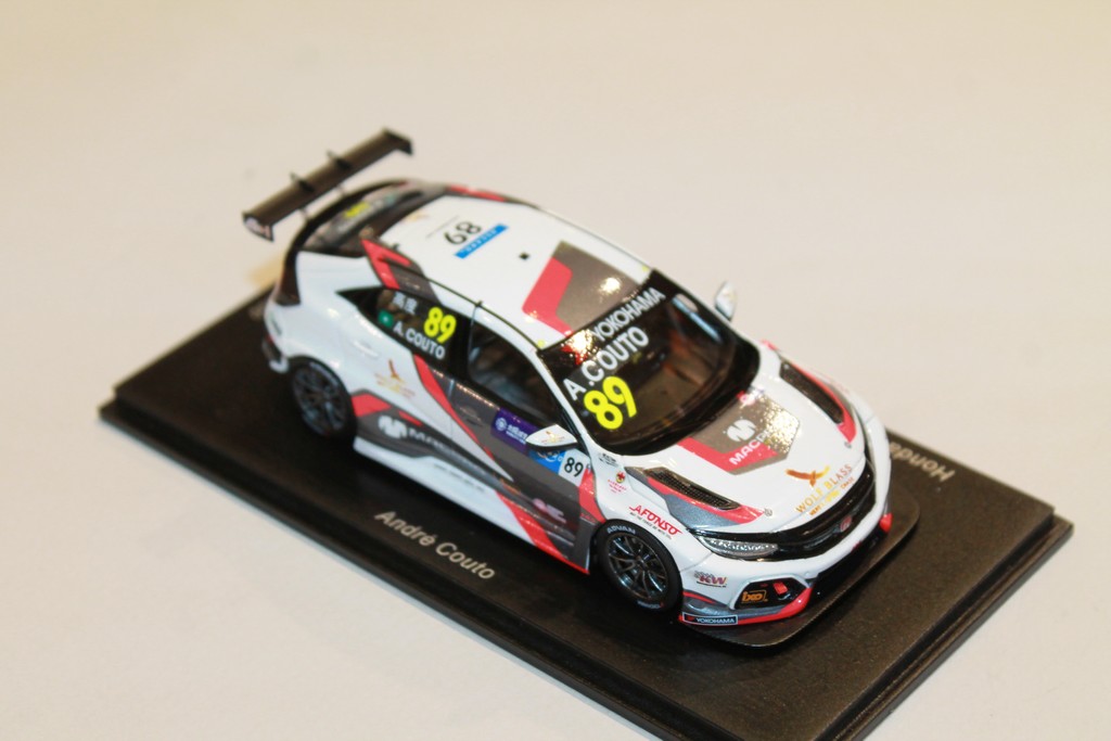 HONDA CIVIC TYPE R TCR WTCR MACAU GUIA RACE 2018 SPARK 1/43°