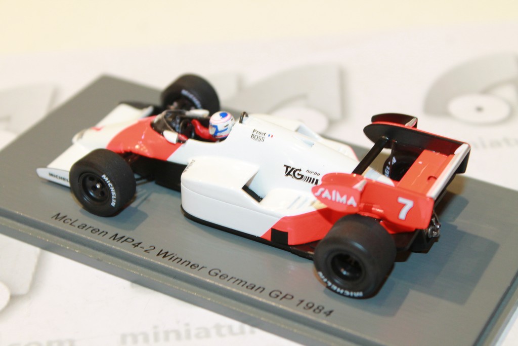 MCLAREN MP4-2 N°7 WIN GP ALLEMAGNE 1984 SPARK 1/43°