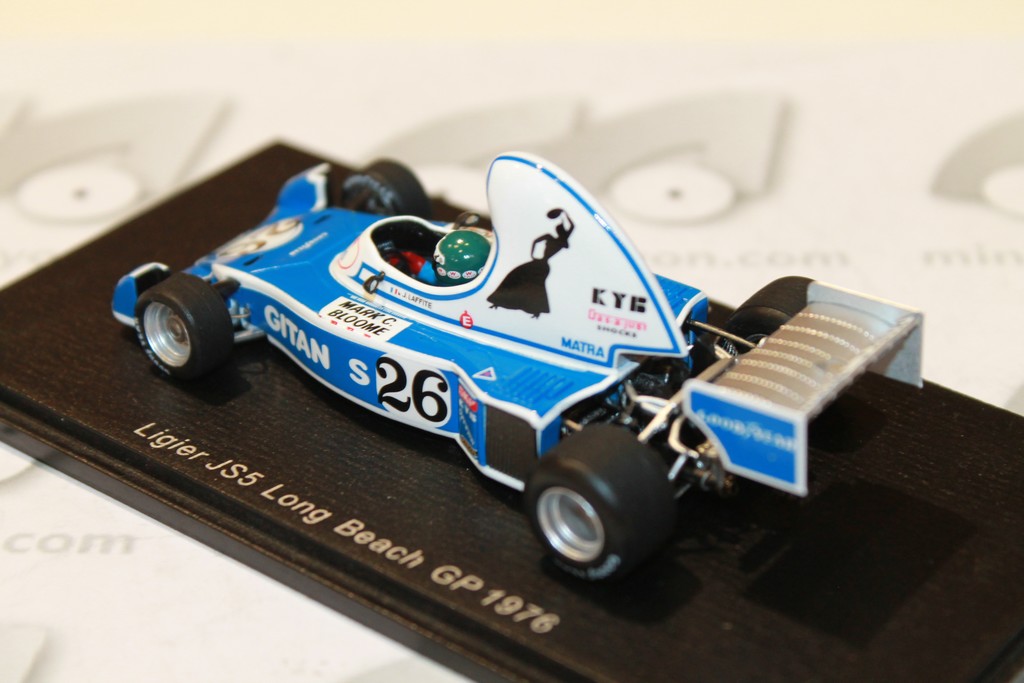 LIGIER JS5 GP LONG BEACH 1976 SPARK 1/43°