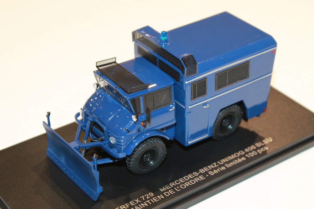 MERCEDES UNIMOG 406 POLICE BLEU 2008 PERFEX 1/43