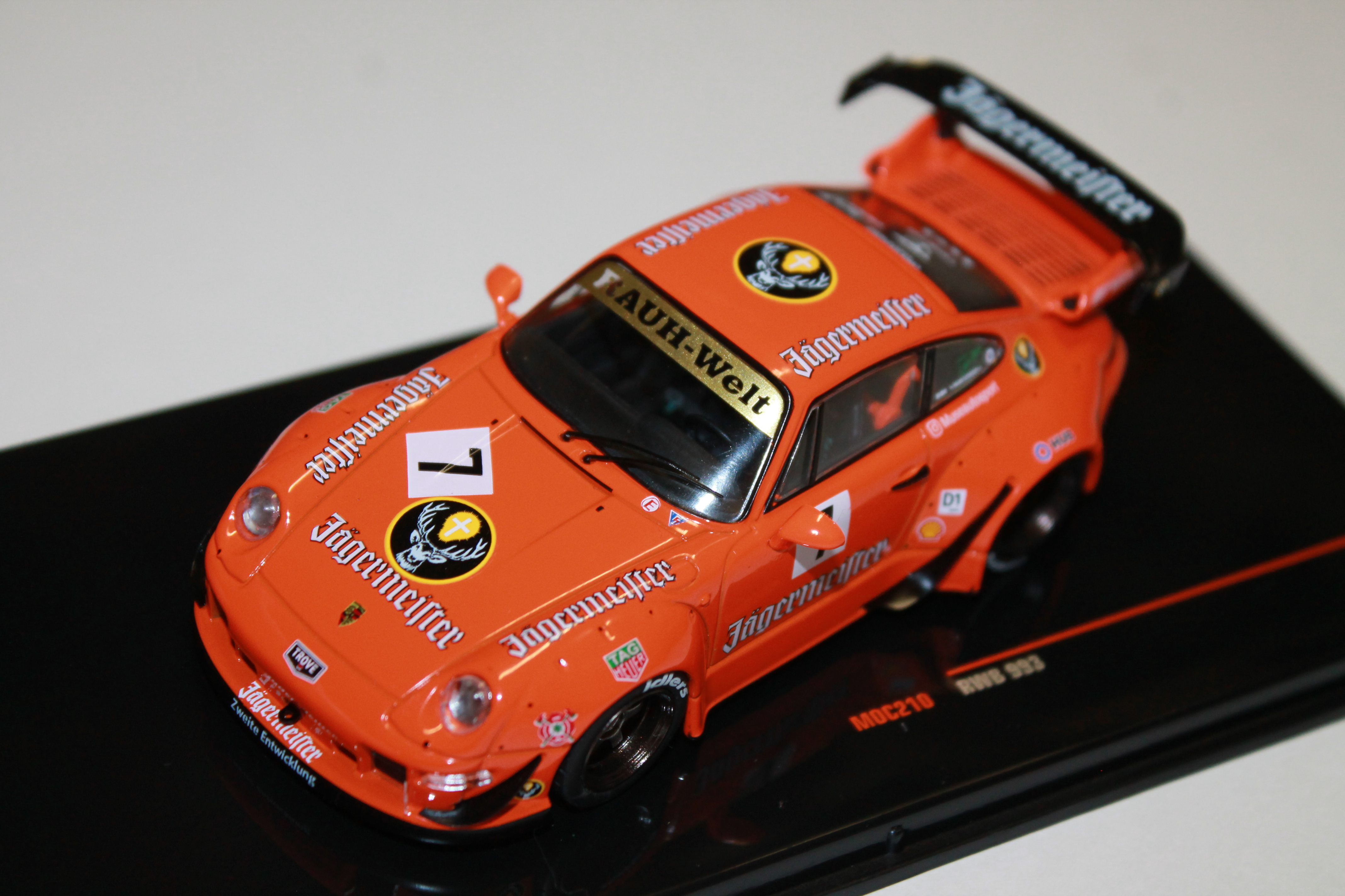 PORSCHE RWB 993 ORANGE JAGERMEISTER IXO 1/43°