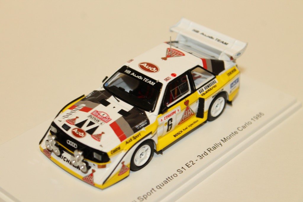 VOITURE N°6 DU RALLYE MONTE CARLO 1986  PILOTES: HANNU MIKKOLA - ARNE HERTZ