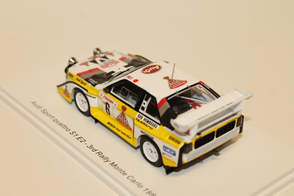 VOITURE N°6 DU RALLYE MONTE CARLO 1986  PILOTES: HANNU MIKKOLA - ARNE HERTZ