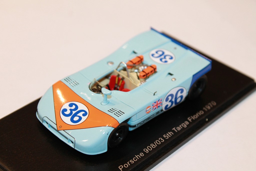 PORSCHE 908/03 N°36 TARGA FLORIO 1970 SPARK 1/43°