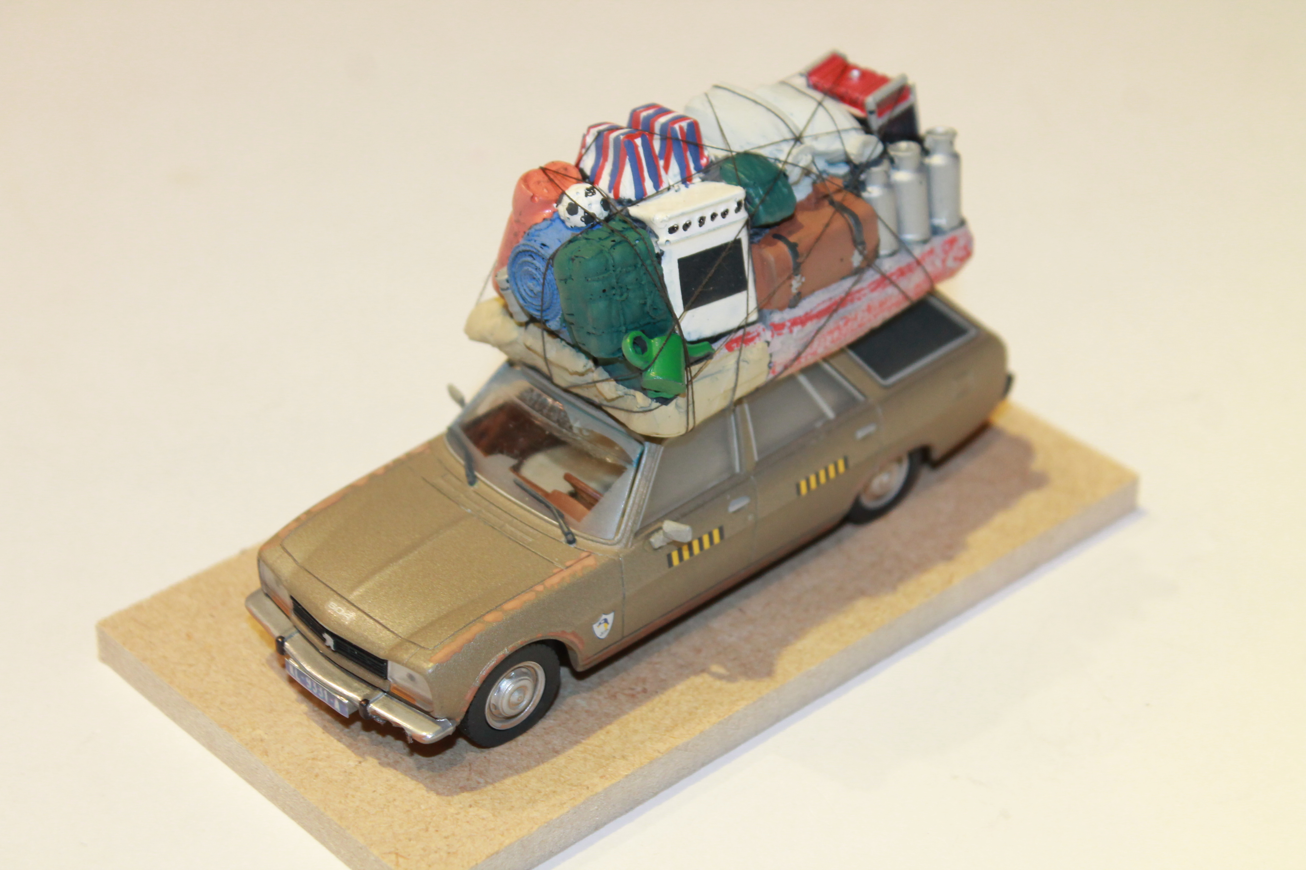 PEUGEOT 504 BREAK TAXI BROUSSE SENEGAL AUTORECLAME 1/43°