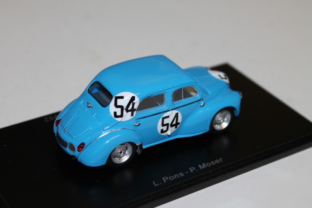 RENAULT 4CV N°54 LE MANS 1952 SPARK 1/43°