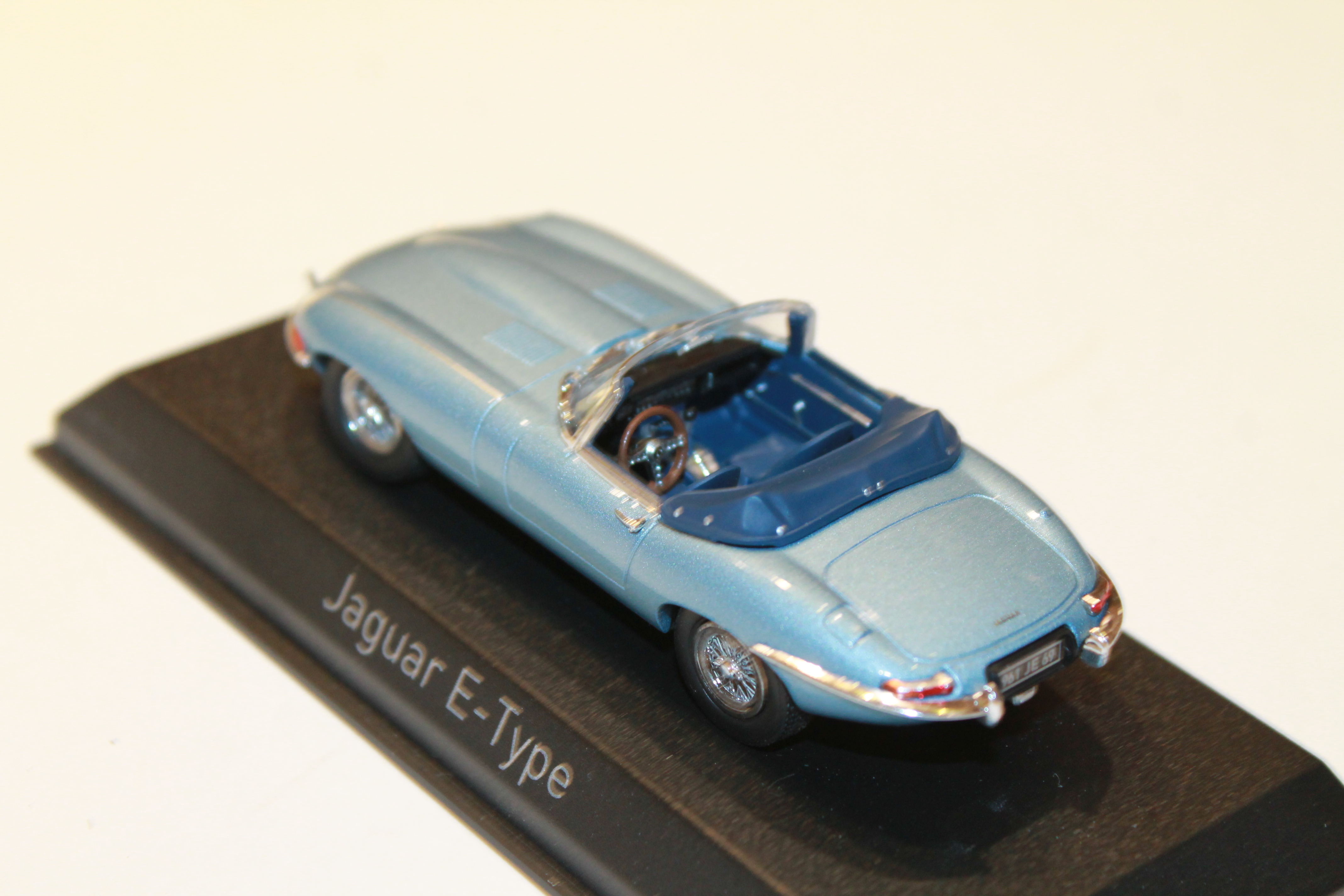 JAGUAR TYPE E BLEU CABRIOLET 1961 NOREV 1/43°