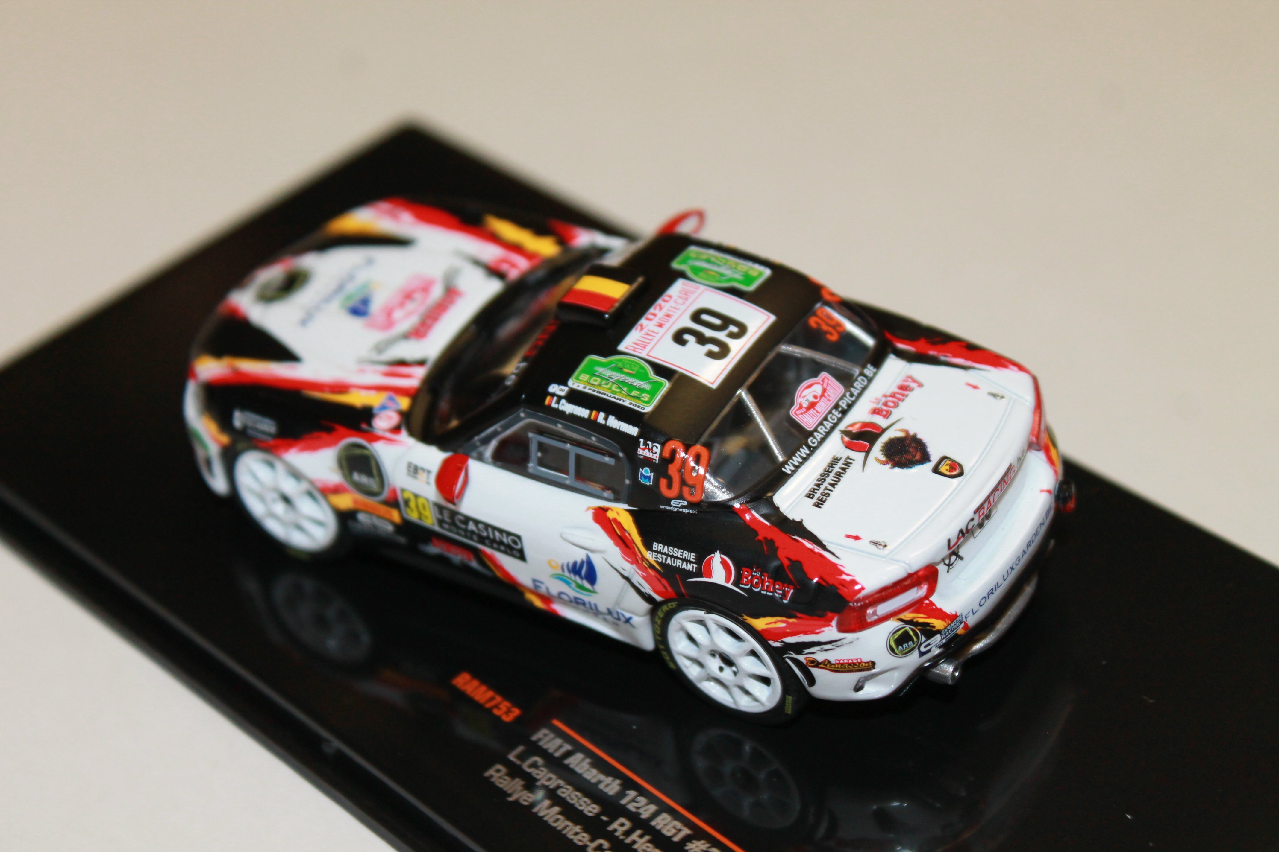 FIAT ABARTH 124 RGT N°39 RALLY MONTE CARLO 2020 IXO 1/43°