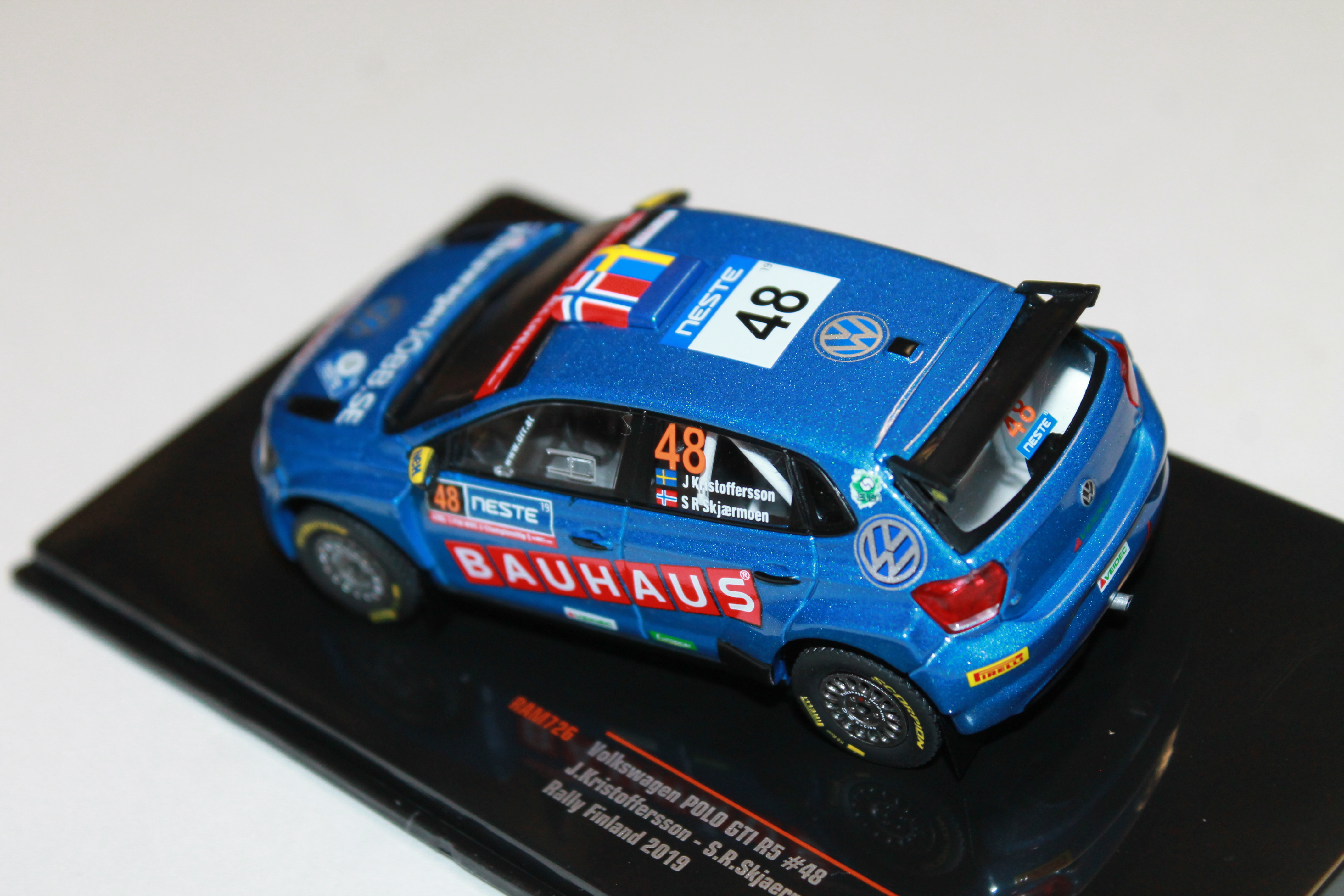 VOLKSWAGEN POLO GTI R5 N°48 RALLYE DE FINLANCE 2019 IXO 1/43°