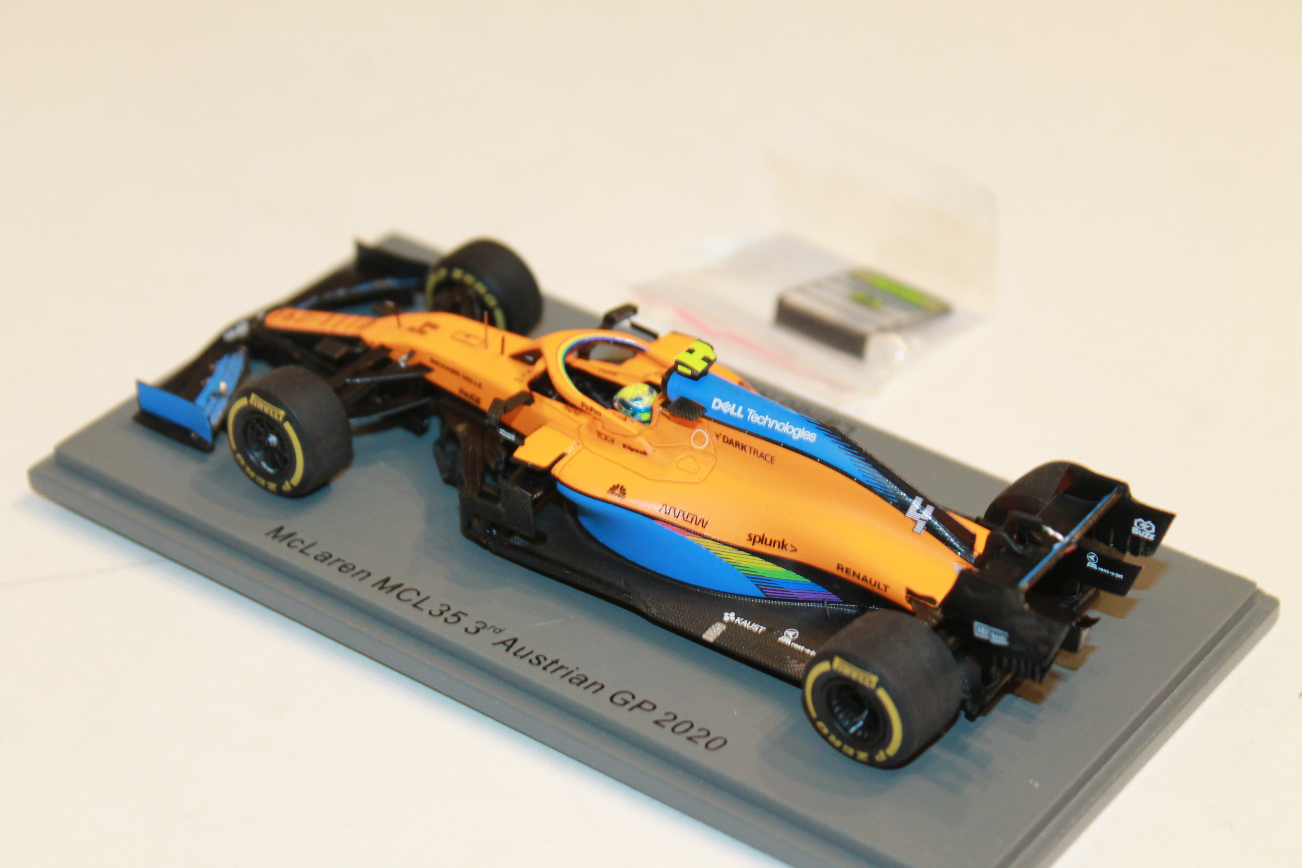 MCLAREN MCL35 N°5 3RD AUSTRIAN GP 2020 SPARK 1/43°