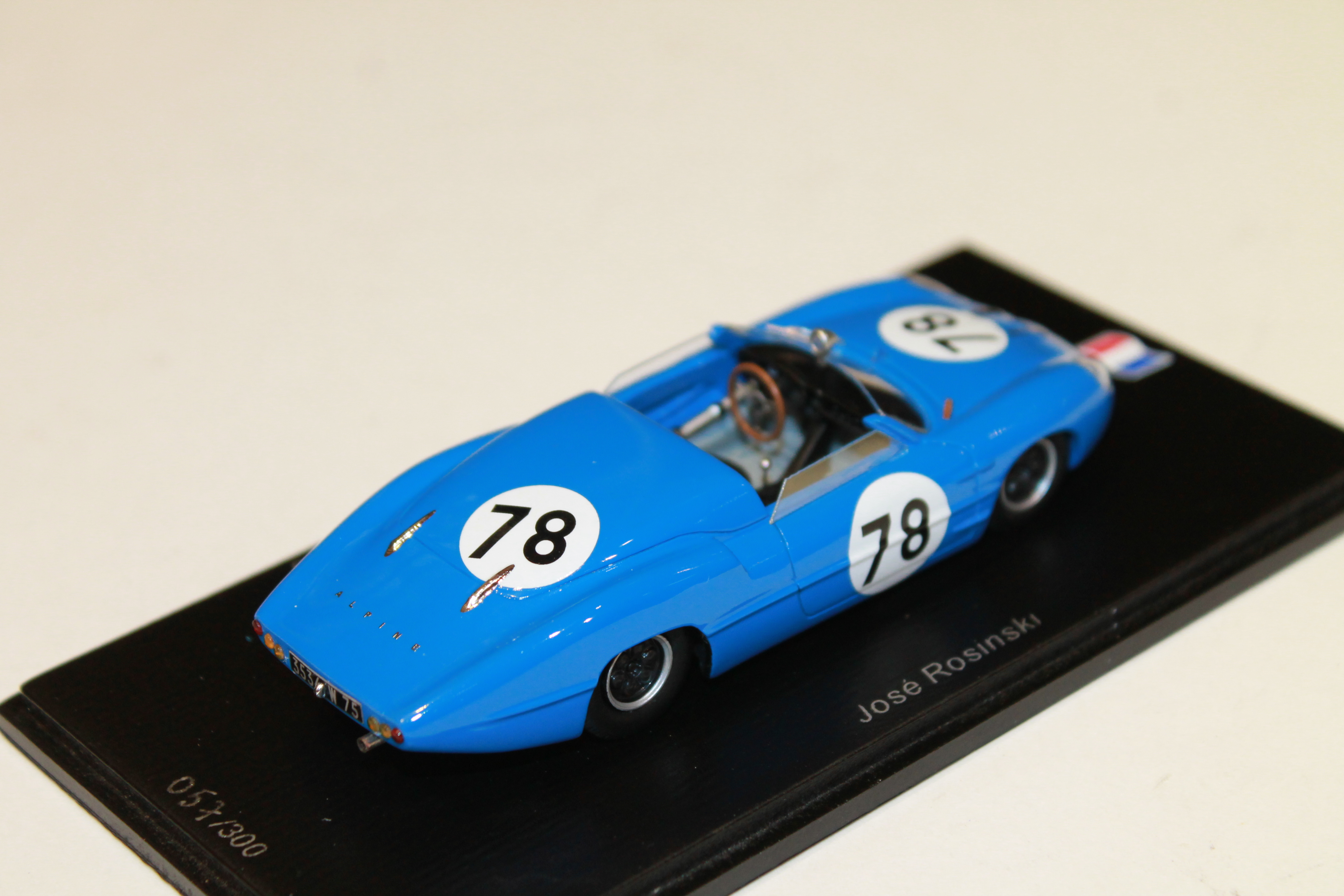 ALPINE M63 BARQUETTE N°78 3H D'AUVERGNE 1963 SPARK 1/43°