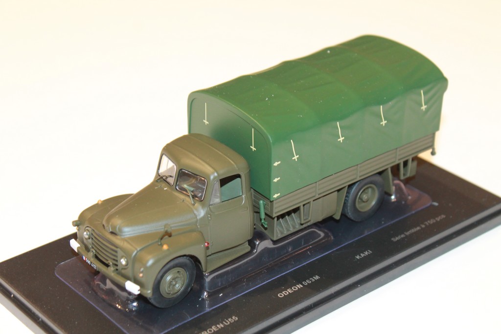 CITROEN U55 MILITAIRE PLATEAU BACHE 1956 ODEON 1/43°