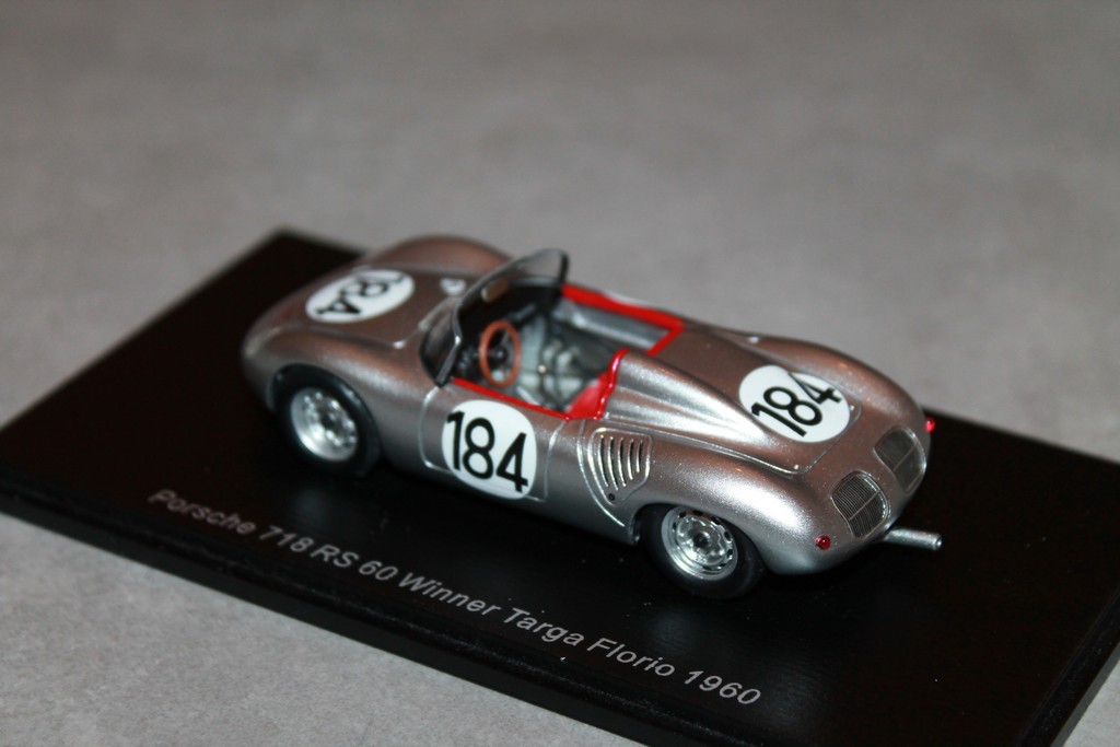 PORSCHE 718 RS 60 VQ TARGA FLORIO 1960 SPARK 1/43°