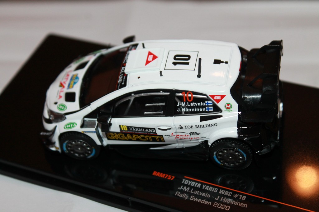 TOYOTA YARIS WRC N°10 RALLYE SUEDE 2020 IXO 1/43°