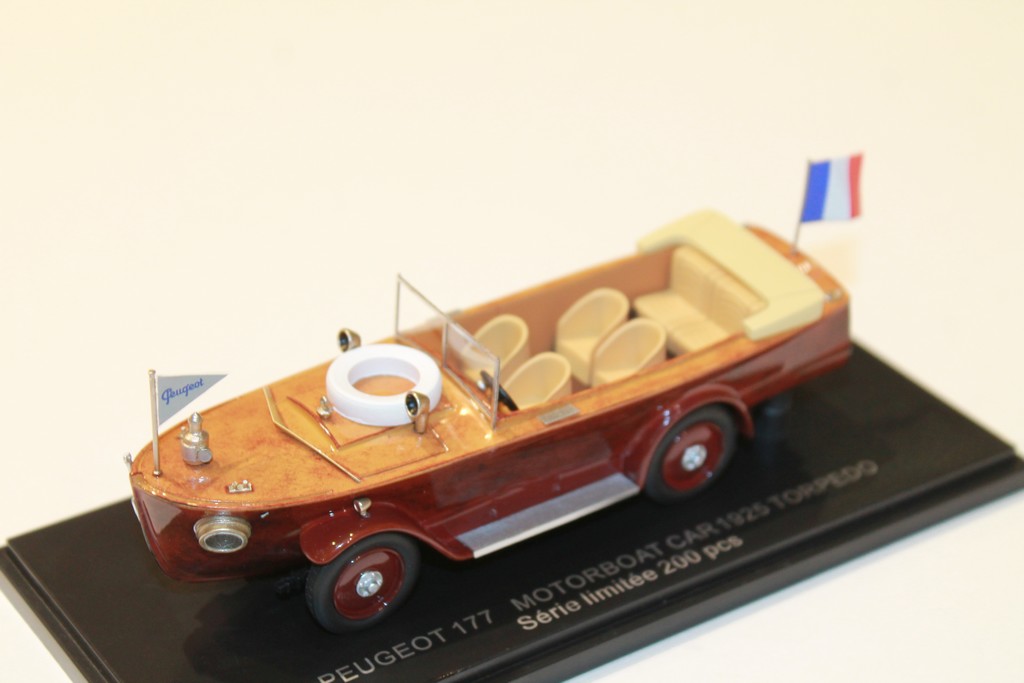 PEUGEOT 177 MOTORBOAT CAR "TORPEDO" FRANSTYLE 1/43°