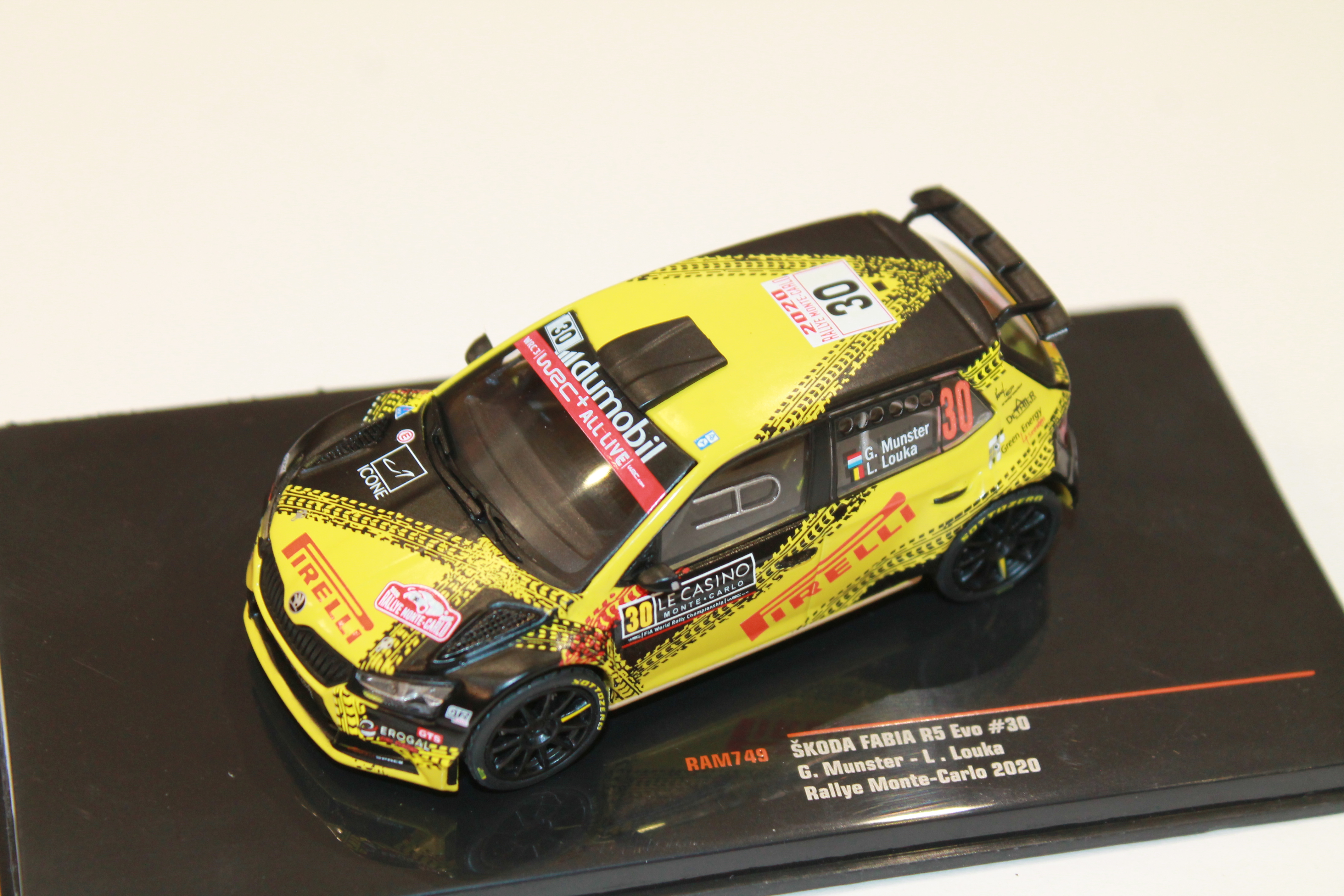 SKODA FABIA R5 N°30 RALLYE MONTE CARLO 2020 IXO 1/43°