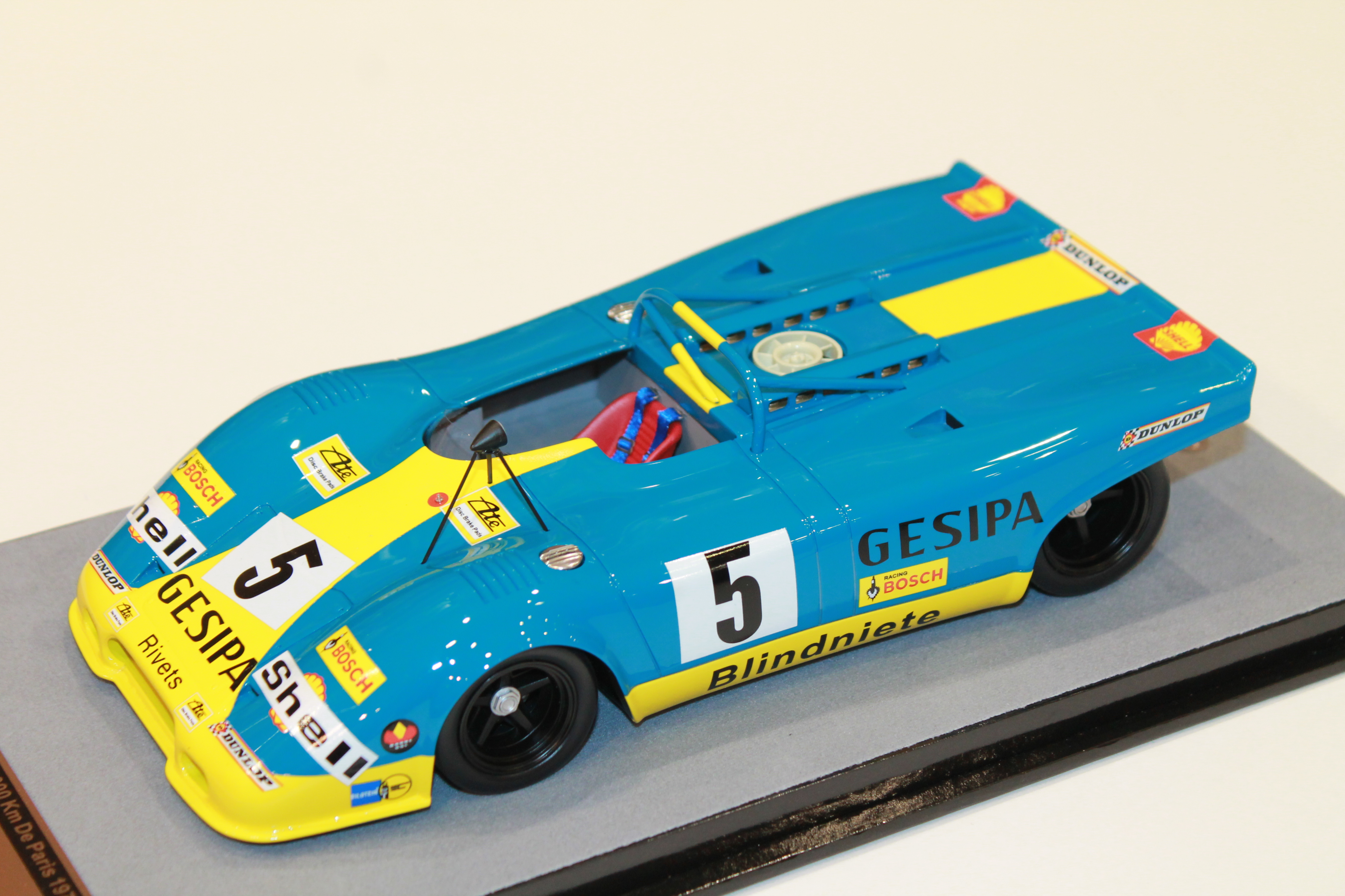 PORSCHE 917 SPYDER N°5 1000 KM DE PARIS 1971 TECNOMODEL 1/18°