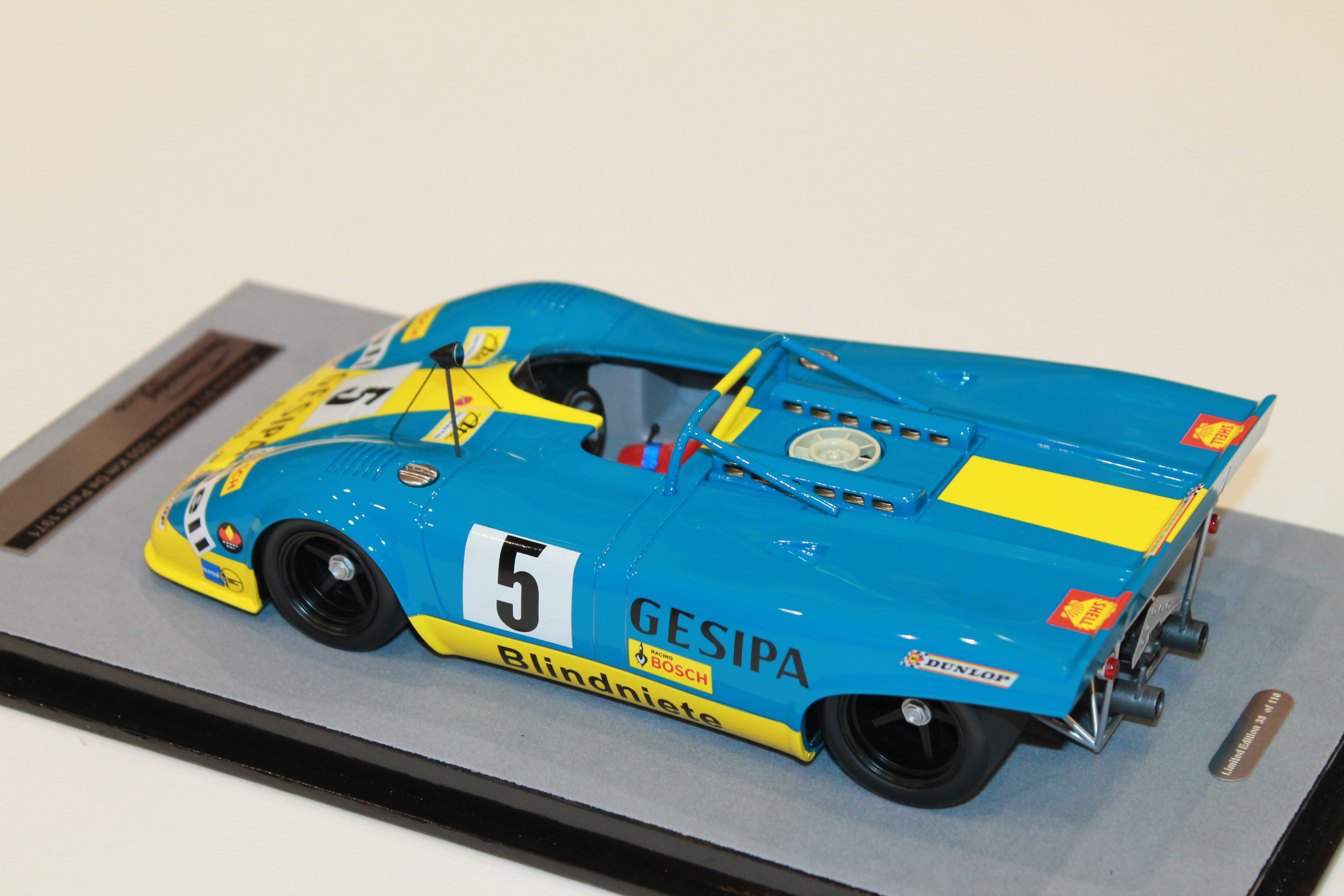 PORSCHE 917 SPYDER N°5 1000 KM DE PARIS 1971 TECNOMODEL 1/18°