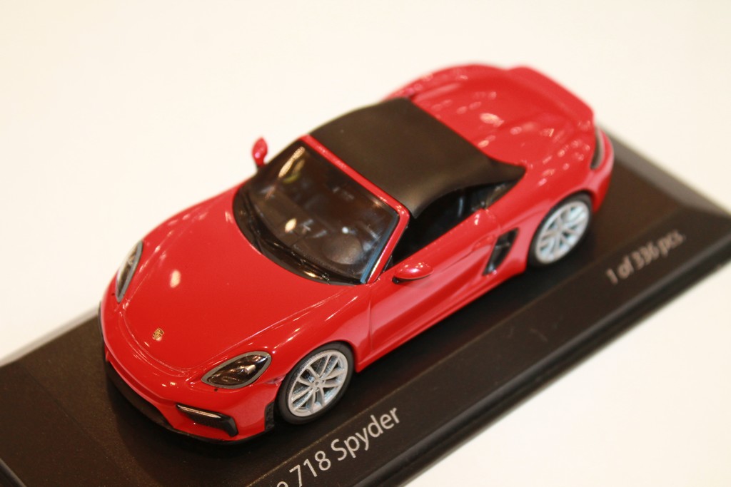 PORSCHE 718 SPYDER 2020 RED MINICHAMPS 1/43°