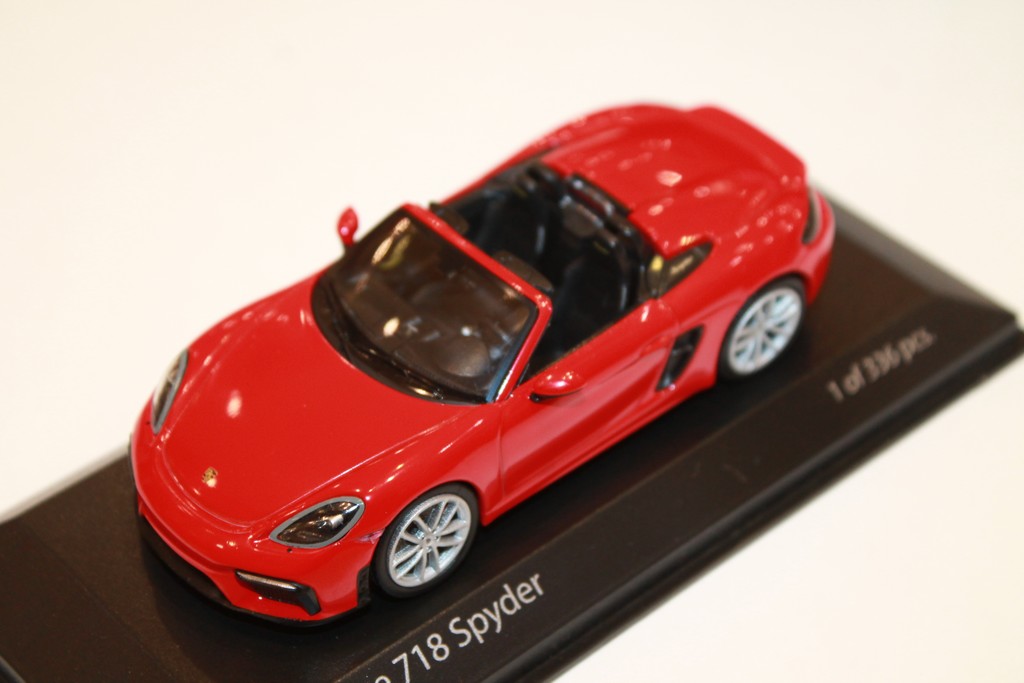 PORSCHE 718 SPYDER 2020 RED MINICHAMPS 1/43°