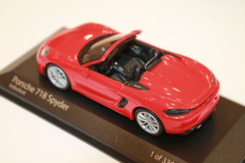 PORSCHE 718 SPYDER 2020 RED MINICHAMPS 1/43°