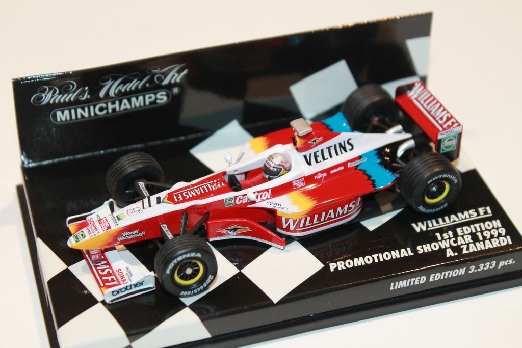 WILLIAMS F1 SHOWCAR 99 ZANARDI MINICHAMPS 1/43°