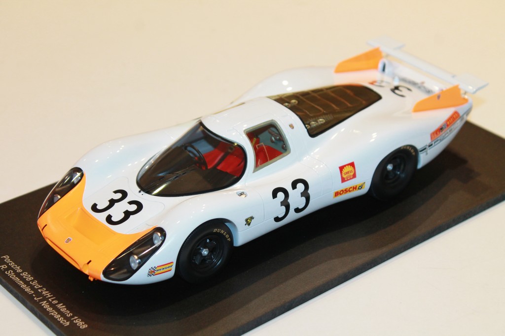 PORSCHE 908/8 N°33 24H LM 1968 SPARK 1/18°