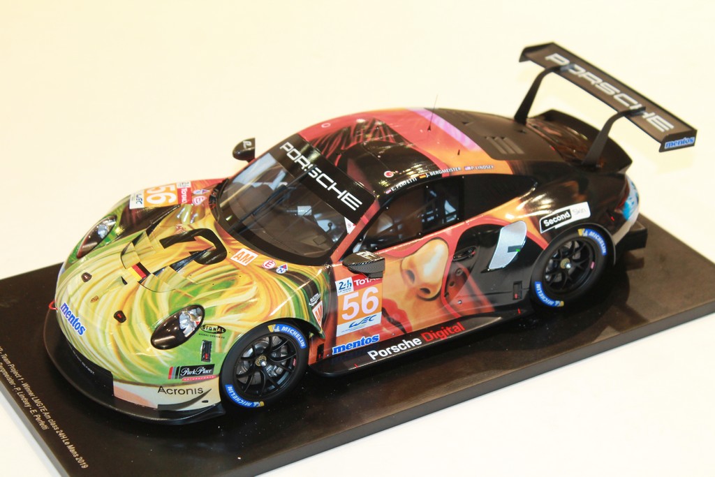 PORSCHE 911 RSR N°56 WIN GT AM LM 2019 SPARK 1/12°