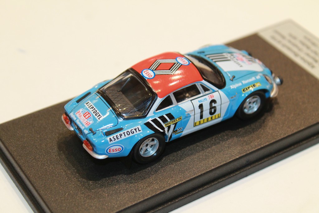 RENAULT ALPINE A110 N°16 TAP 1974 TROFEU 1/43°