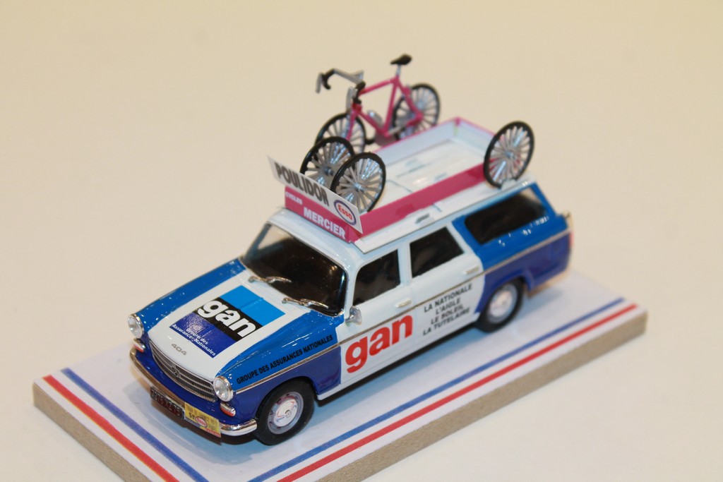 PEUGEOT 404 BREAK GAN TDF 1972 AUTORECLAME 1/43°