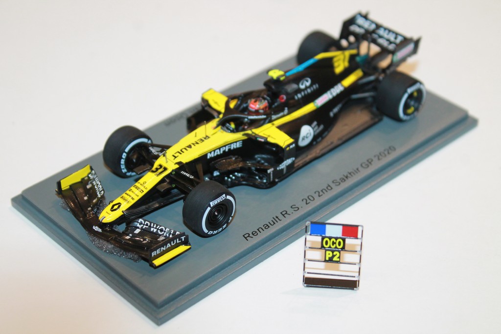 RENAULT R.S 20 OCON SAKHIR GP 2020 SPARK 1/43°
