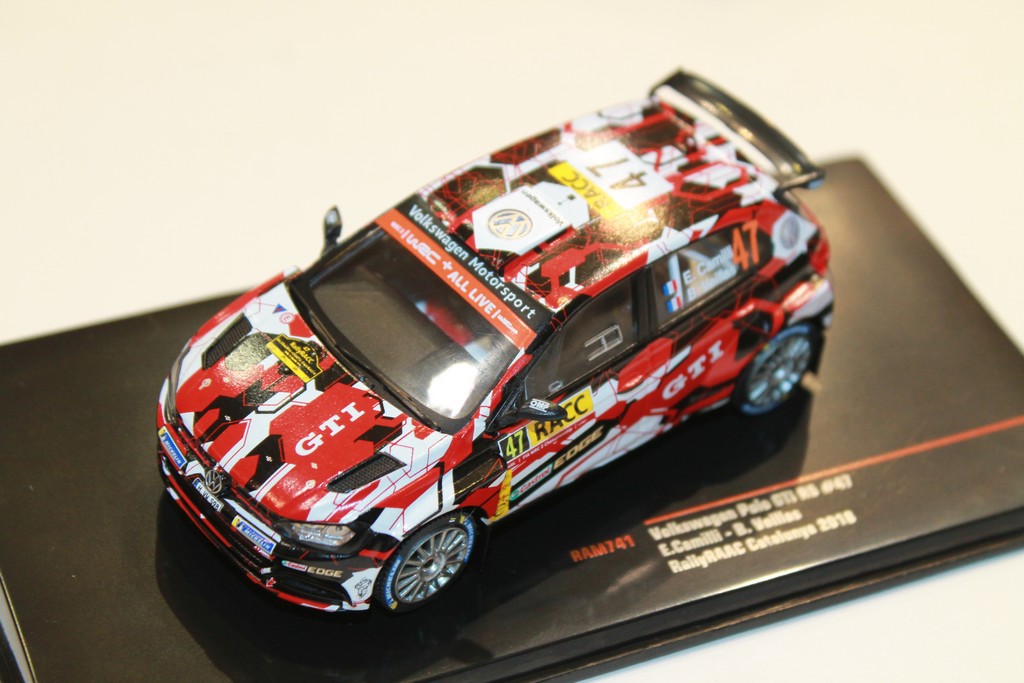 VOLKSWAGEN POLO GTI R5 N°47 RAAC CATALUNYA 2018 IXO 1/43°